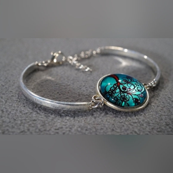 Vintage Tree Of Life Braclet ~ Resin & Zinc Alloy - Picture 4 of 5